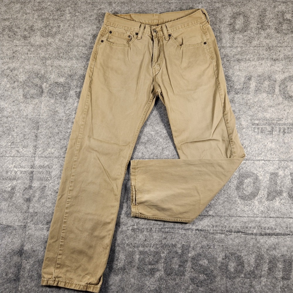 Levi Jeans Men's 505 Brown‎ Demin30x28 Regular Fit 100% Cotton